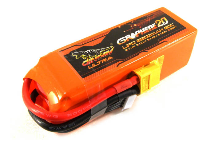 Акумулятор Dinogy G2.0 Li-Pol 2200mAh 22.2V 6S 80C XT60, фото 1