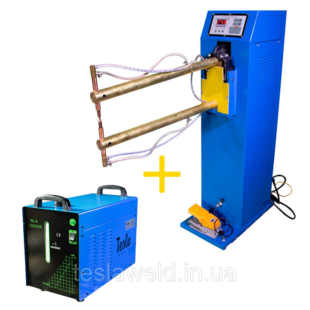 Машина контактного зварювання Tesla Weld SWMA 25N + Блок рідинного охолодження Tesla Weld WC 8