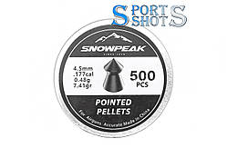 Кулі Snow Peak Pointed Pellets 4.5 мм, 0.48 г, 500шт