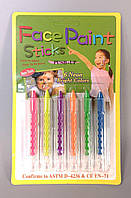 Краска-карандаш для грима с держатетелем, 6 цветов