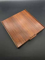 Скринька-купюрниця дерев'яна з фанери для грошей та прикрас декоративна Колір Яблуня 20х20х4,5см / Скринька-купюрниця дерев'яна з