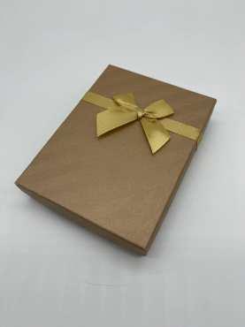 Коробки подарункові з бантиком. Колір коричневий. 12х16х3см / Коробки подарункові з бантиком. Колір коричневий. 12х16х3см, фото 1