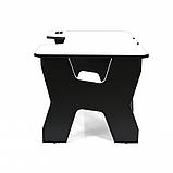 Стильний стіл геймерський з підсвічуванням Generic Gamer 2 White/Black, фото 4