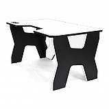 Стильний стіл геймерський з підсвічуванням Generic Gamer 2 White/Black, фото 5