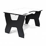 Стильний стіл геймерський з підсвічуванням Generic Gamer 2 White/Black, фото 7