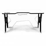 Стильний стіл геймерський з підсвічуванням Generic Gamer 2 White/Black, фото 8