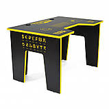 Геймерський стіл Generic Gamer 3 Office Boss Black/Yellow, фото 5