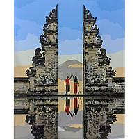 Картина по номерам Strateg ПРЕМИУМ Небесные ворота на Бали с лаком размером 40х50 см (SY6664)
