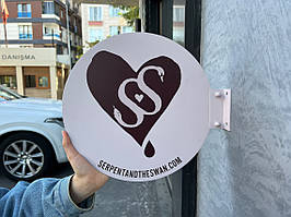 Консольная рекламная вывеска круглая 30х30см Ташута  (11-23060-01)