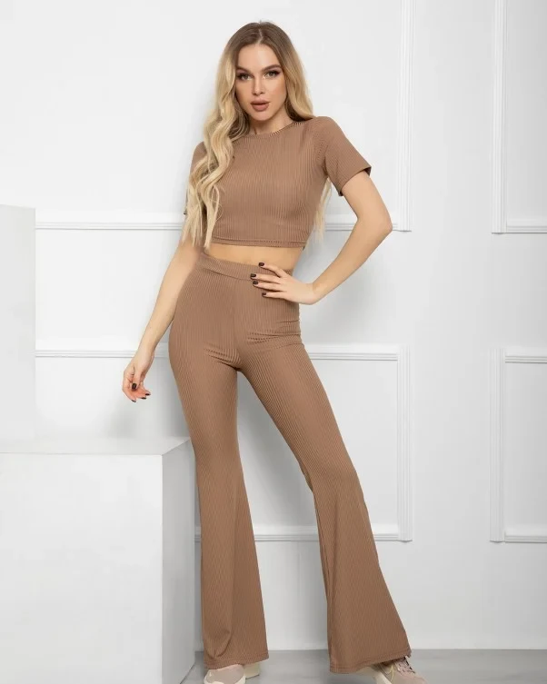 Костюм літній брючний бежевий, фото 1
