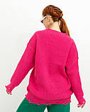 Малиновий жіночий светр, фото 3