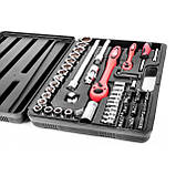 Набір інструментів професійний, 1/2" & 1/4", 72 од. CrV INTERTOOL ET-6072 mst mst, фото 3