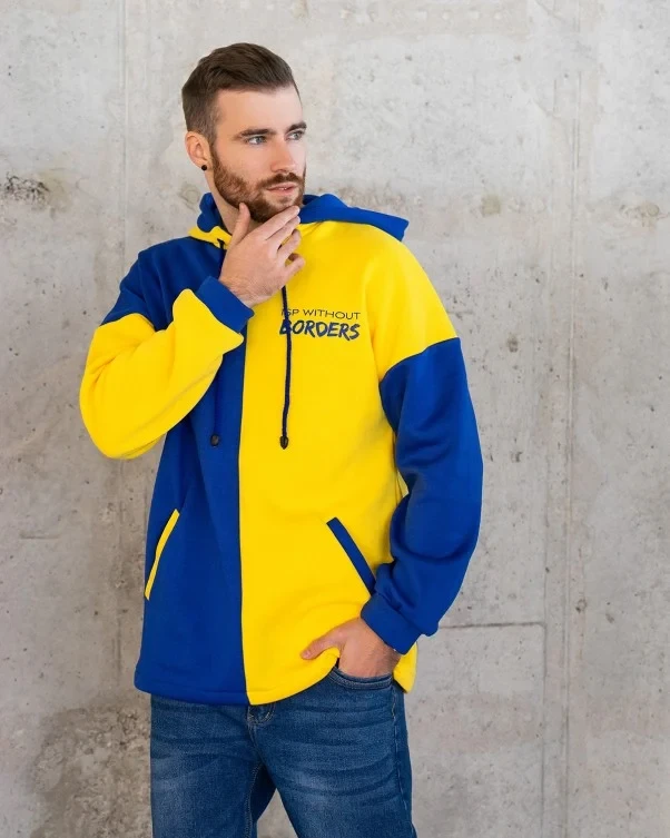 Толстовки ISSA PLUS GN-464 S жовтий/синій