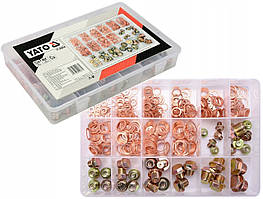 Шайби Мідні та Маслозливні Пробки Набір 534 шт YATO (YT-06864)