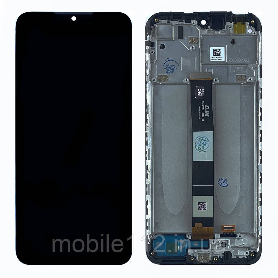 Екран (дисплей) Xiaomi Redmi 9A, Redmi 9C Redmi 10A з тачскріном AAAA з рамкою