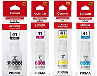 Пигментные чернила для принтера (комплект) Canon GI-41 PIXMA Black CYAN Magenta Yellow Б1082-3