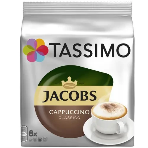 ОРИГІНАЛ! Кава в капсулах Tassimo Jacobs Cappuccino 16 шт (8 порцій)