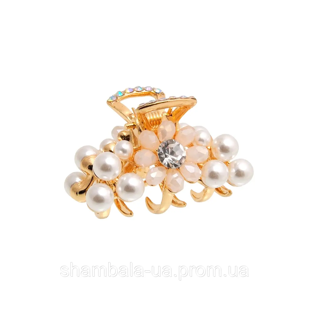 Заколка-краб для волосся "Mini pearls" (057248)