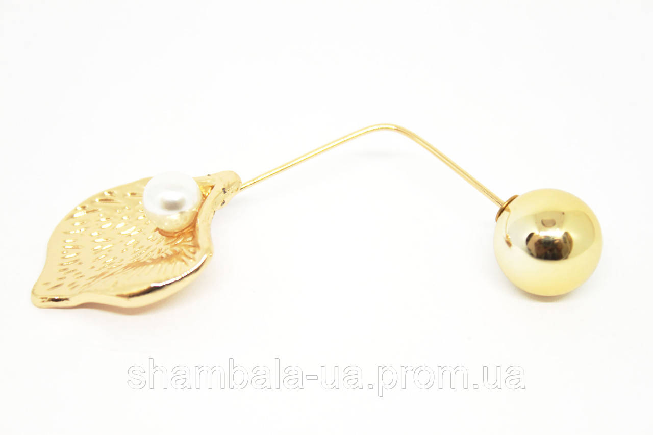 Брошка Fashion Jewerly "Water lily" позолота (081540)