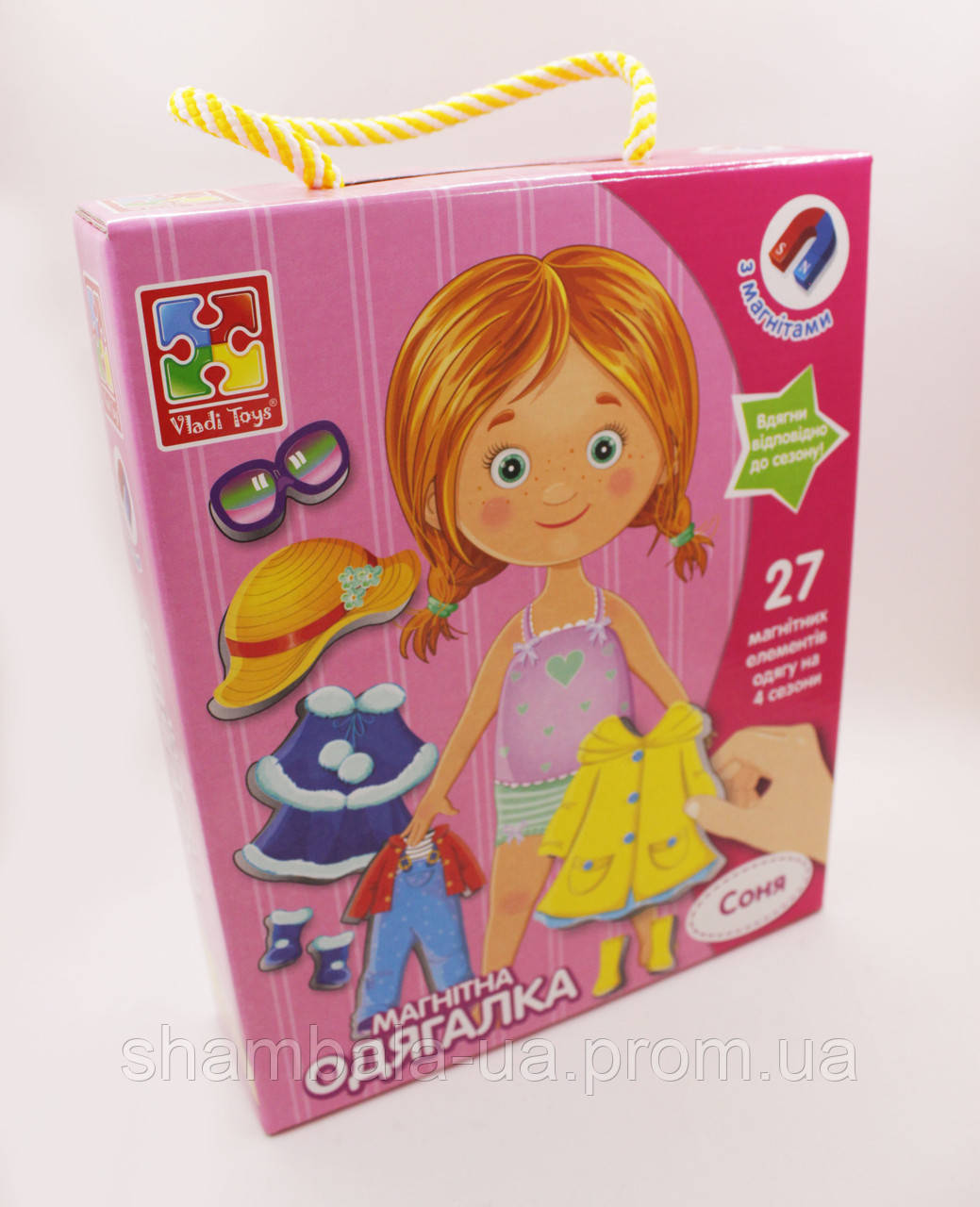 Гра Vladi Toys Магнітна одевашка 27 штук Соня укр. версія (081977)