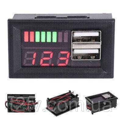 Купить Индикатор заряда аккумулятора + вольтметр 12В + 2xUSB ...