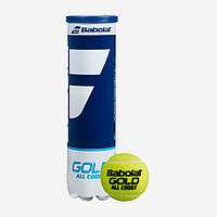 Новые мячи BABOLAT Gold All Court 4 мяча в банке для большого тенниса