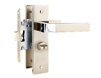 Комплект Ручки на планці MVM/ LINDE A-2004 WC SN/CP нікель/хром