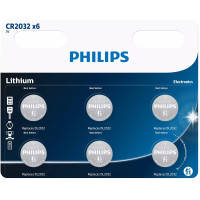 Батарейка Philips CR 2032 Lithium 3V * 6 (CR2032P6\/01B)