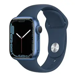 Смарт-годинник Apple Watch Series 7 GPS 41mm Blue Aluminum Case with Blue Sport Band (MKN13)