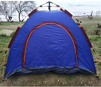 Палатка автомат 2-х местная с автоматическим каркасом 2х1,5 туристическая палатка однослойная непромокаемая