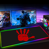 Игровая поверхность SV RGB "Hand" с подсветкой 300x900x3mm для геймеров Черный (sv2405-5)