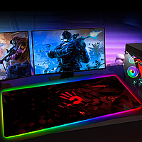Игровая поверхность SV RGB "Hand" с подсветкой 300x900x3mm для геймеров Черный (sv2405-10)