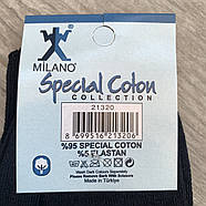 Шкарпетки чоловічі демісезонні х/б Milano Special Coton, Туреччина, без шва, 40-45 розмір, темно-сині,1940, фото 4