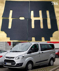 Килимки ЕВА 2-го та 3-го ряду сидінь Ford Tourneo Custom '12-23