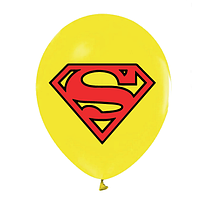 Воздушный шар с надписью Супер Мен | Желтый