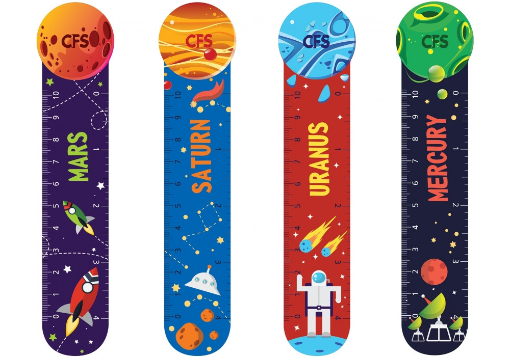 Набір закладок Space 4 шт пластик