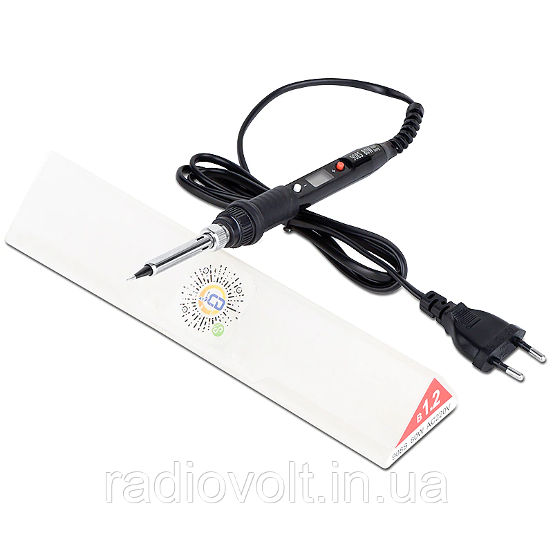 Паяльник JCD 908S з регулюванням температури 80Вт, чорний, фото 1