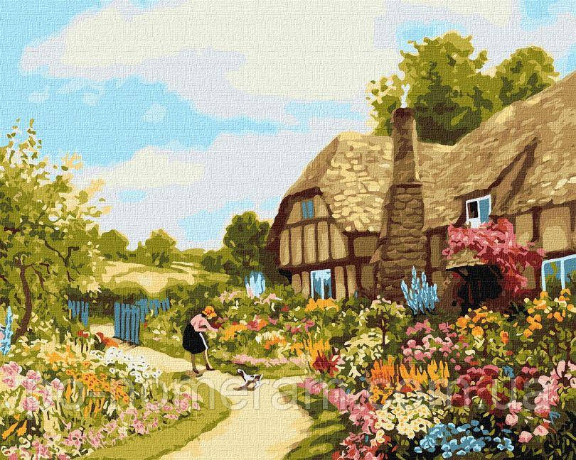 Акційна Полотно для малювання Ідейка Затишний будинок ©Катерина Терещенко (KHO2233) 40 х 50 см, фото 1