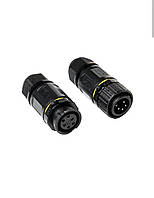 Роз'єм герметичний 5 контактів, комплект мама + папа.Конектор Ip67