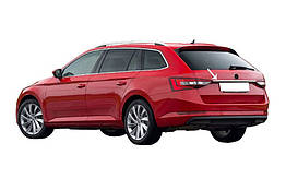 Планка над номером SW Нержавіюча сталь Omsa Line для Skoda Superb (2015-2024)
