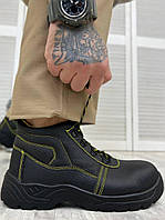 Рабочие ботинки с металлическим носком черные