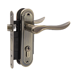 Комплект Ручки на планці MVM/ LINDE A-1295 PZ AB бронза