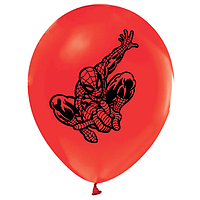 Воздушный шар с надписью Человек Паук в прыжке | Красный