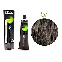 Крем-краска для волос L'Oreal Professionnel INOA Mix 1+1 №5 Светлый шатен 60 мл
