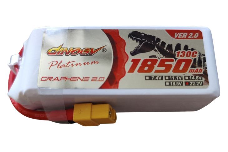 Акумулятор Dinogy PLATINUM G2.0 Li-Pol 1850 mAh 22.2V 6S 130C V2 XT60