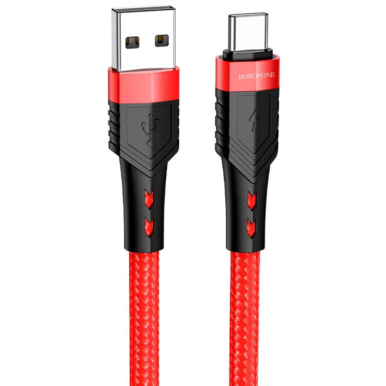 Кабель для зарядки Type-C Android BOROFONE BU35 |1.2м| Червоний