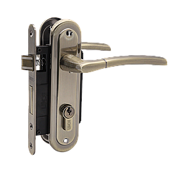 Комплект Ручки на планці MVM/ LINDE A-1210 PZ AB стара бронза