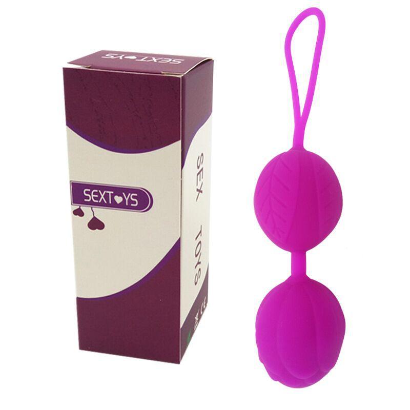 Кульки Кегеля Sex Toys (Фіолетові). Вагінальні кульки зі зміщеним центром.Тренажер для м'язів тазового дна
