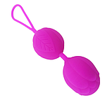 Кульки Кегеля Sex Toys (Фіолетові). Вагінальні кульки зі зміщеним центром.Тренажер для м'язів тазового дна, фото 4
