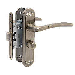 Комплект Ручки на планці MVM/ LINDE A-1210 WC AB бронза